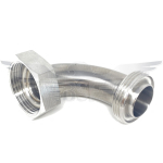 1" RJT M/F 90&deg; BS BEND POLISHED 316L