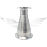 3/4" X 1/2" FERRULE ENDED CONCENTRIC CONE POLISHED 316