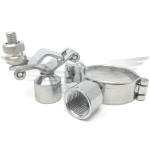 3" HINGED PIPE CLIP 304 1/2" BSP BOSS