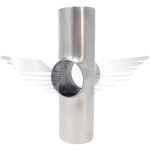 1" PULLED CROSS POLISHED 316L