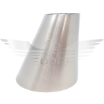 2.5" X 1" ECCENTRIC CONE POLISHED 316L