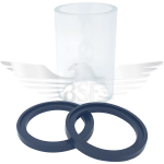 2.5" OD SIGHT GLASS SPARES KIT GLASS & 2 x EPDM SEALS