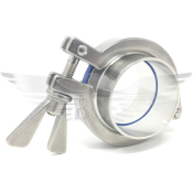 1/2inch COMPLETE TRI-CLAMP UNION 316L - (FERRULES 316L, BSF TYPE CLAMP 304 & EPDM SEAL)