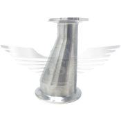 4inch X 2.5inch FERRULE ENDED ECCENTRIC CONE POLISHED 316