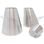 154mm x 4inch OD ECCENTRIC CONE REDUCER POLISHED 316