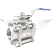 1inch BSPP 3 PIECE BALL VALVE 316 - FULL BORE