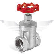 1.25inch BSPP GATE VALVE 200LB 316