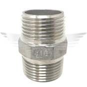3inch BSPT HEX NIPPLE 150LB 316