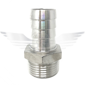 4inch BSPT x 4inch HOSE NIPPLE 150LB 316