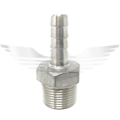 1inch BSPT x 1/2inch HOSE NIPPLE 150LB 316