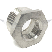 1inch BSPT x 1/2inch BSPP HEX REDUCING BUSH 150LB 316