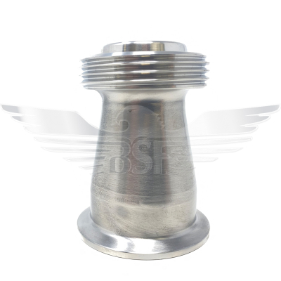 3Inch RJT MALE X 1/2Inch FERRULE ADAPTOR POLISHED 316