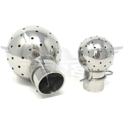 1.5Inch INLET x 65mm DIA 360° SPRAYBALL 2.5mm DIA HOLES 316