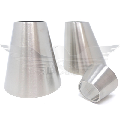 129mm x 3Inch OD ECCENTRIC CONE REDUCER POLISHED 316