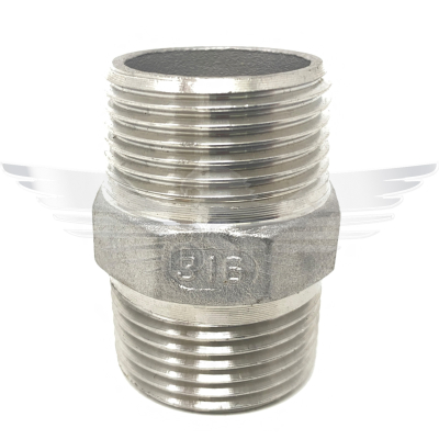 1/8Inch BSPT HEX NIPPLE 150LB 316