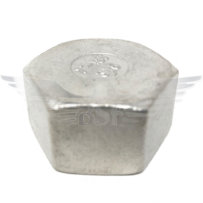 3Inch BSPP HEX CAP 150LB 316
