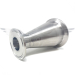 4Inch X 1.5Inch FERRULE ENDED CONCENTRIC CONE POLISHED 316