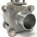 2.5Inch OD WELD END 3PC SANITARY BALL VALVE 316 - LOW MOUNT