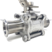 1Inch CLAMP END 3PC SANITARY BALL VALVE 316 - LOW MOUNT 1Inch CLAMP END 3PC SANITARY BALL VALVE 316 - LOW MOUNT