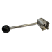 2Inch CLAMP FERRULE ENDED BUTTERFLY VALVE 304L - EPDM SEAL - W/ METAL PULL HANDLE